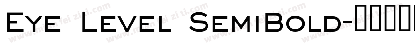 Eye Level SemiBold字体转换